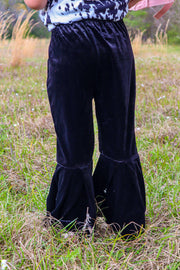 MK0146 Dani Velvet Kids Bell Bottom Pants - 4 Colors: 7-8T / Jade