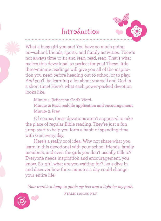 3-Minute Devotions For Girls