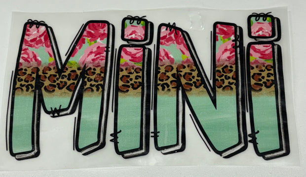 Mini with cheetah, flowers and turquoise