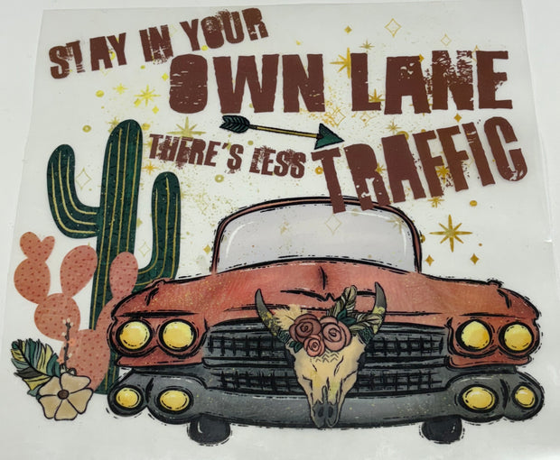 Stay in your own lane
