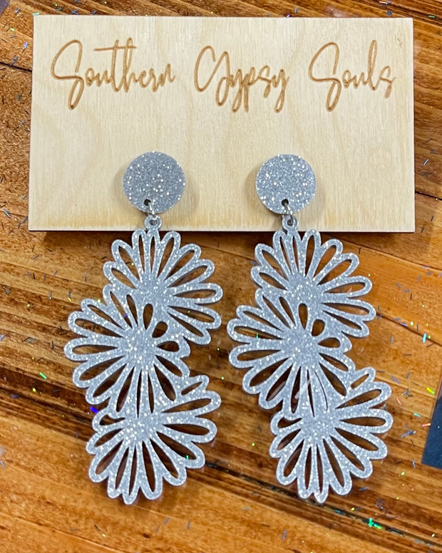 Glitter Dangle Flower