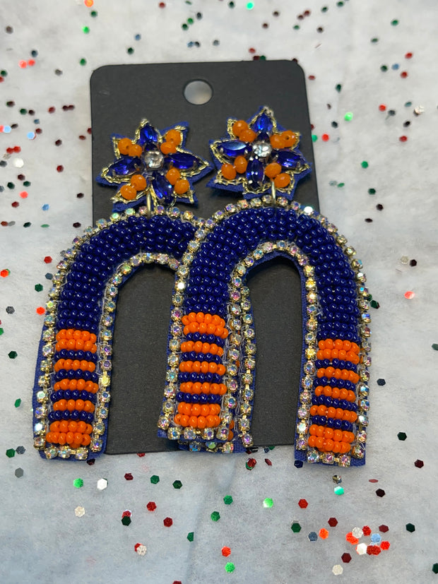 Orange and Blue Bling